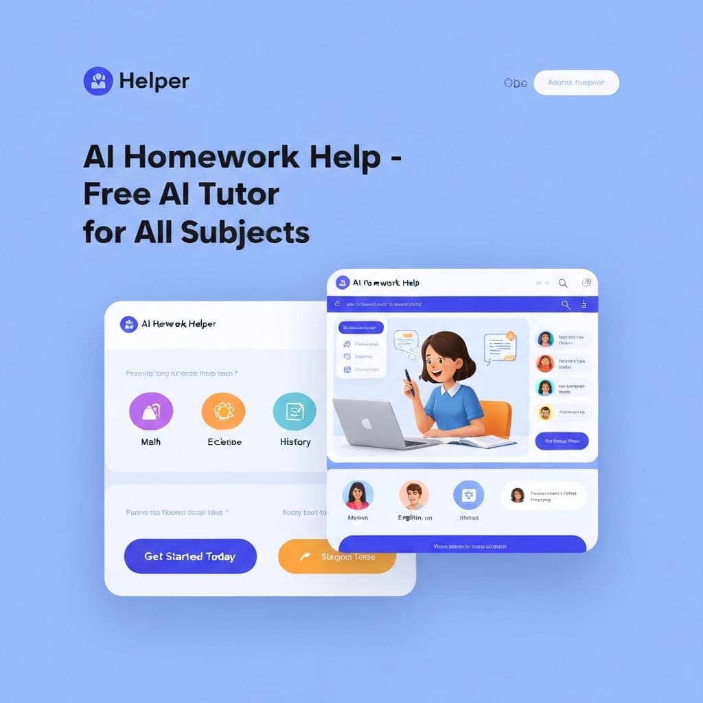 AIHomeworkHelp homepage screenshot