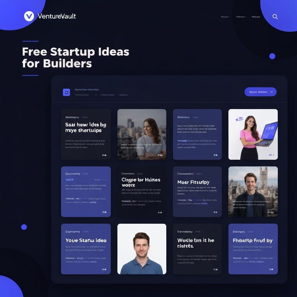 VentureVault homepage screenshot